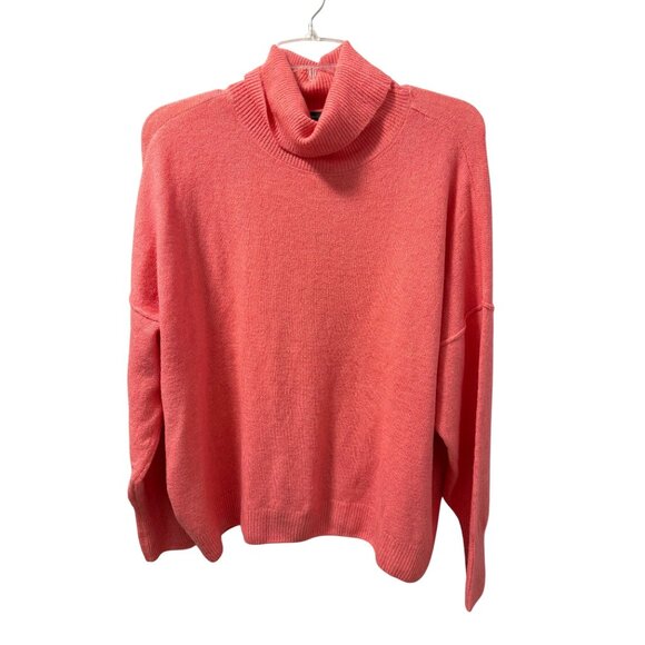 Vince Camuto Pop Pink Turtleneck Sweater Sz XXL Acrylic Blend Womens - Picture 1 of 12